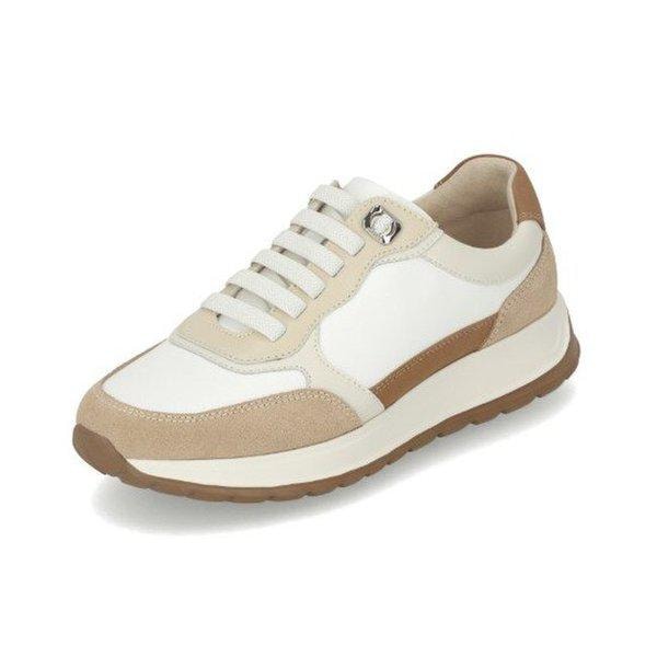 女性牛革スエードコンビスニーカー3.5cm LCWS17U526 85_YS