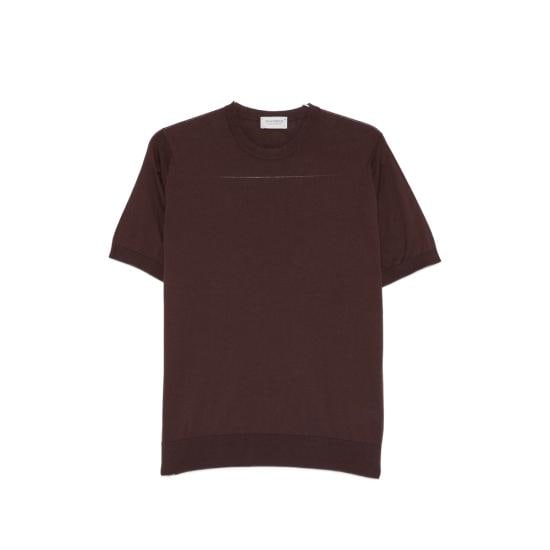 JOHN SMEDLEY Men Tops KEMPTON RAISI BROWN