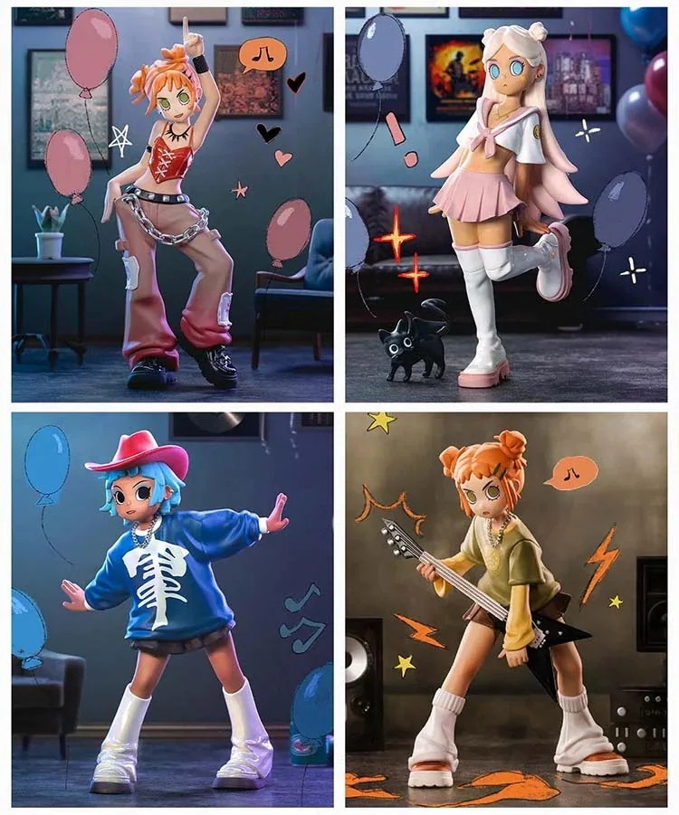 公式正規品POPMART ピーチライオットライズアップシリーズモデルカプセルトイトイトレンディファッションフィギュア