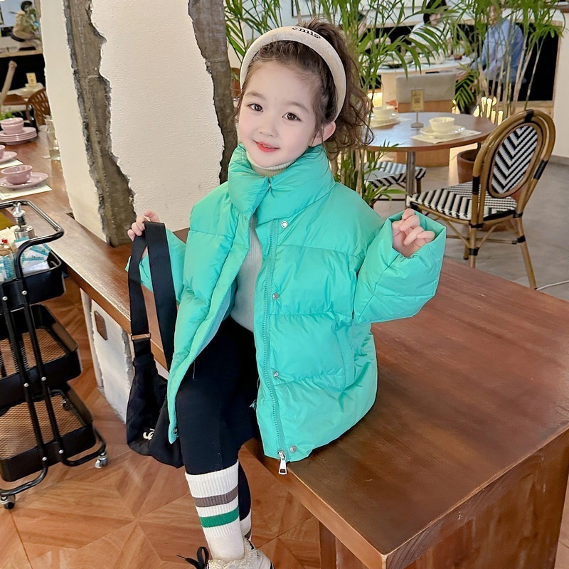 子供服子供ラベルショートダウンジャケット