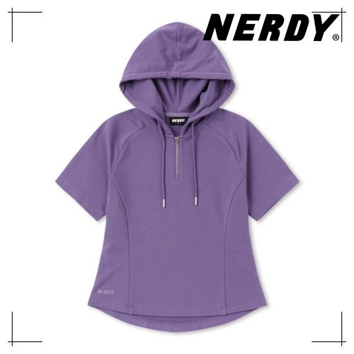 NDY ウーマンズ 半袖 ミニフード GRAYCY PURPLE