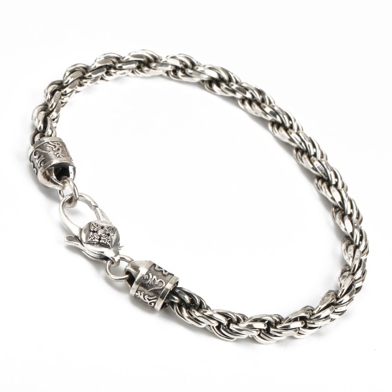 925 六字真言 ロープチェーンブレス [bs149] 14,929円