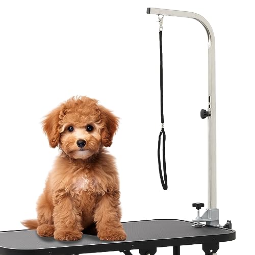 seathestars トリミングテーブル用アーム リードアーム 伸縮 高さ調整可能 犬 猫 アーム 外付けアーム トリミング台 ポータブルトリミングアーム トリミング用 トリミングテーブルアーム 固
