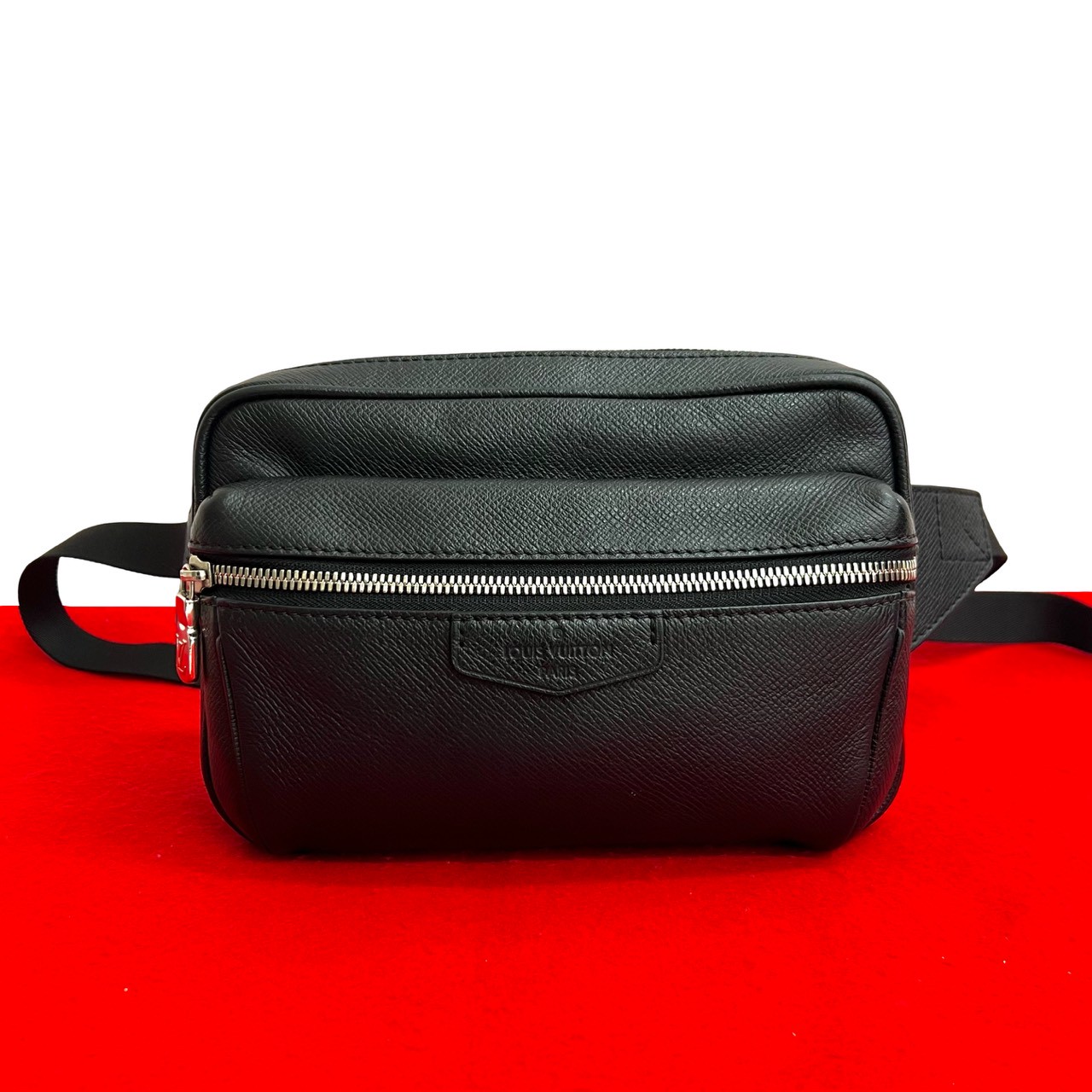 バムバッグ アウトドア PM タイガボディバッグ レザー ブラック 34358