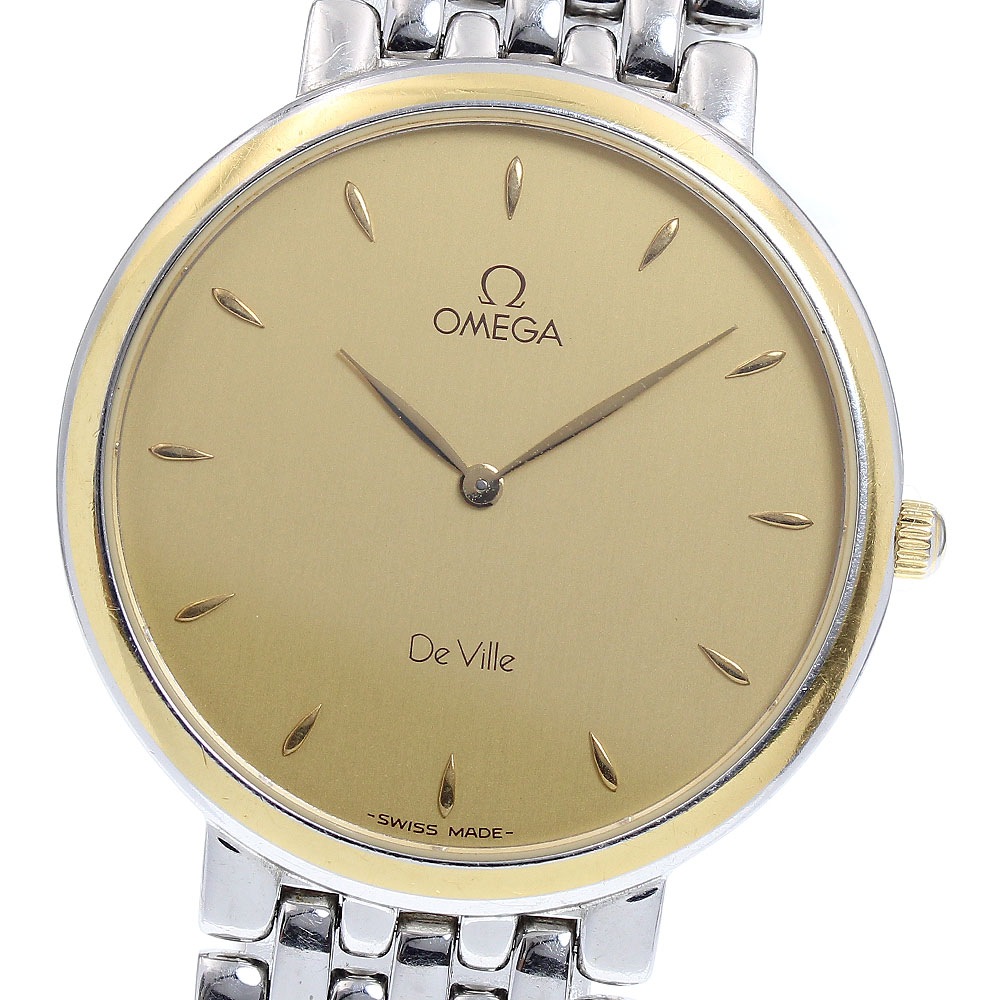 オメガ OMEGA デビル クォーツ メンズ 保証書付き_825637【中古】