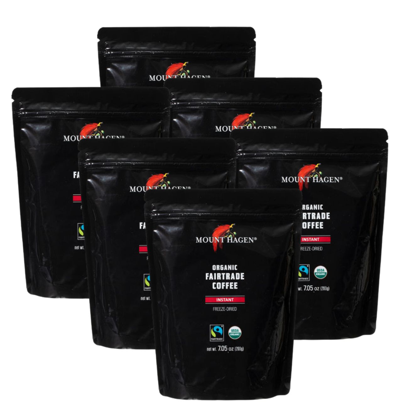 マウントハーゲン オーガニック フェアトレード インスタントコーヒー詰替用 200g ×6 オーガニックフェアトレード organic 有機 有機JAS