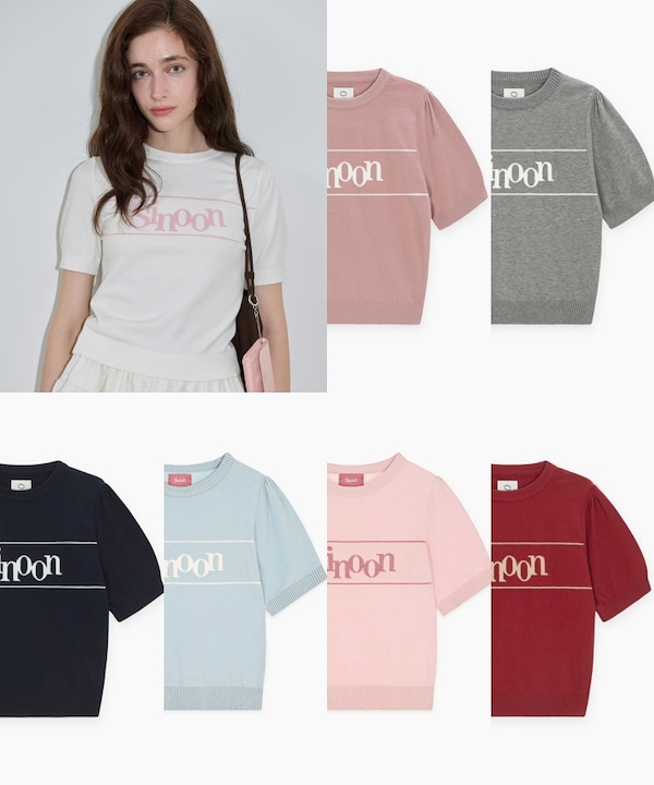 Qoo10 シヌーン Sinoon Half Knit ロゴ