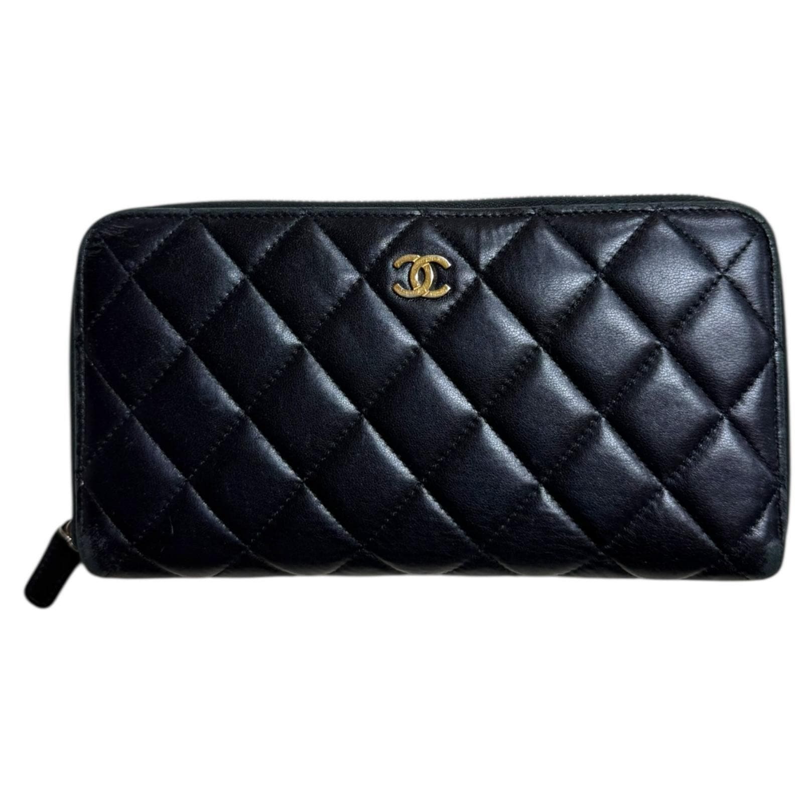 シャネル マトラッセ 長財布 ラムスキン A50097 CHANEL 中古