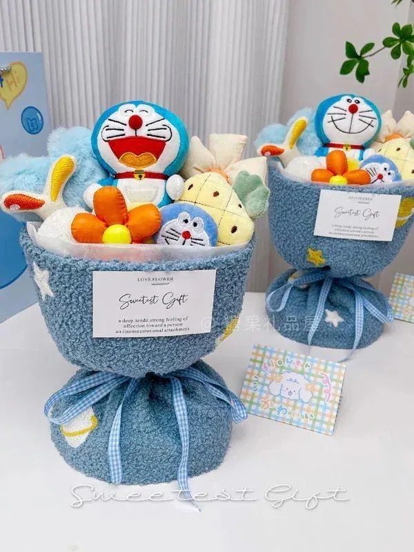 新製品ドラえもん 誕生日プレゼント 彼女 人形 花束 人形 ぬいぐるみ かわいい 彼女 実用的 感