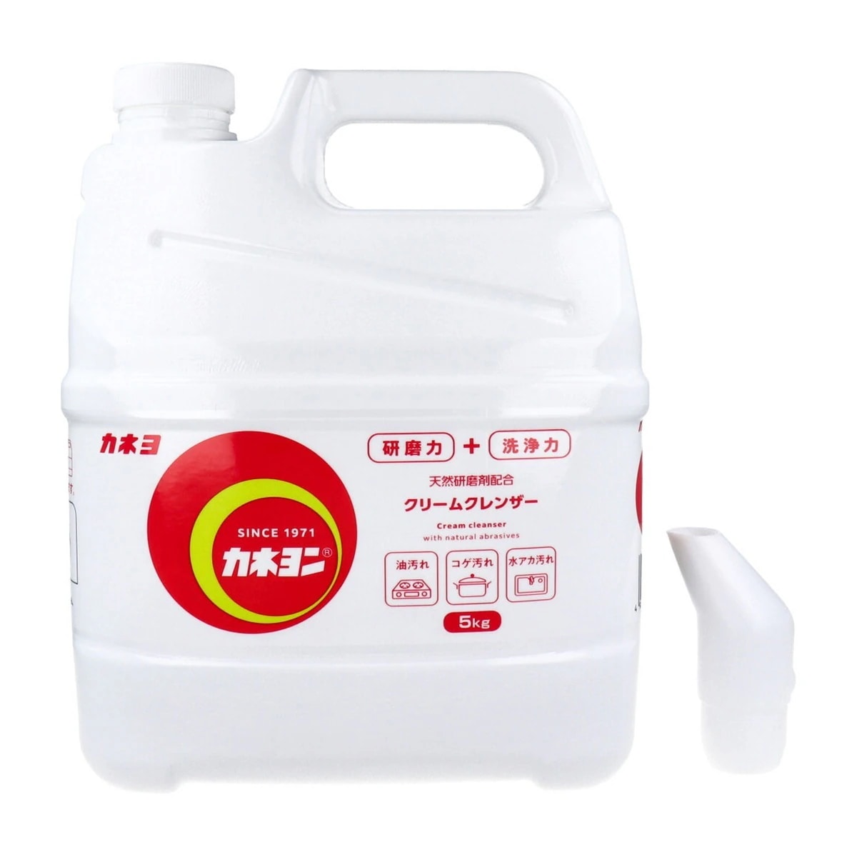 クリームクレンザー カネヨン 天然研磨剤配合 弱アルカリ性 5kg X3本