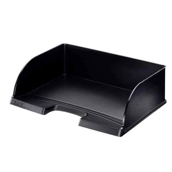 （まとめ買い）LEITZ ライツプラス レタートレー横型 ジャンボ A4ヨコ 黒 5219-00-95 [x3]