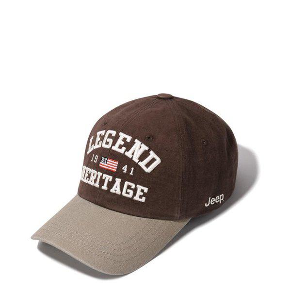 JQ4GCU167 ブラウンレジェンドヘリテージ星条旗刺繍ボールキャップ野球帽