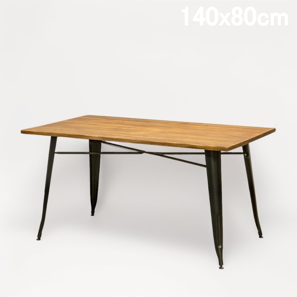 カフェ風 ダイニングテーブル 天然木パイン材 140ｘ80cm 木製テーブル 4人用