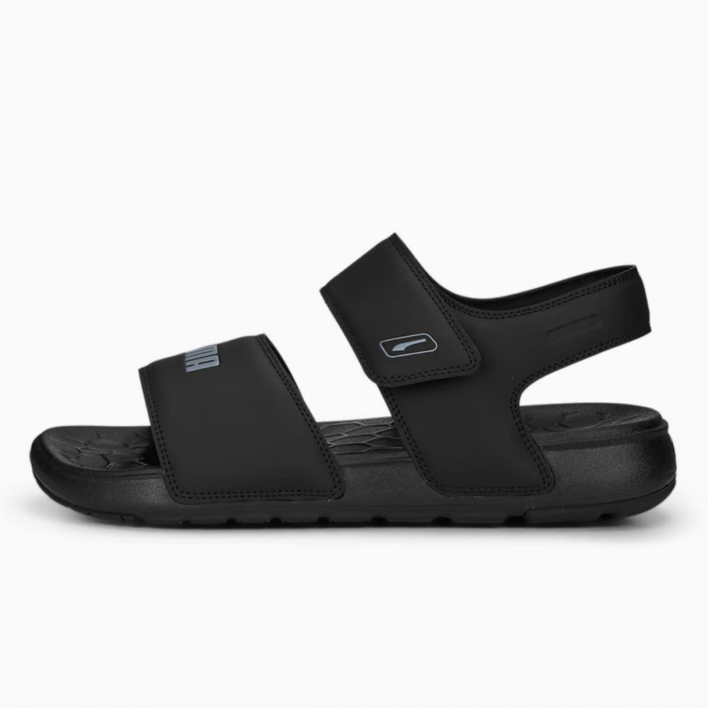 PUMA ソフトライドサンダル ピュア 38908301-PUMAブラック-グレータイル