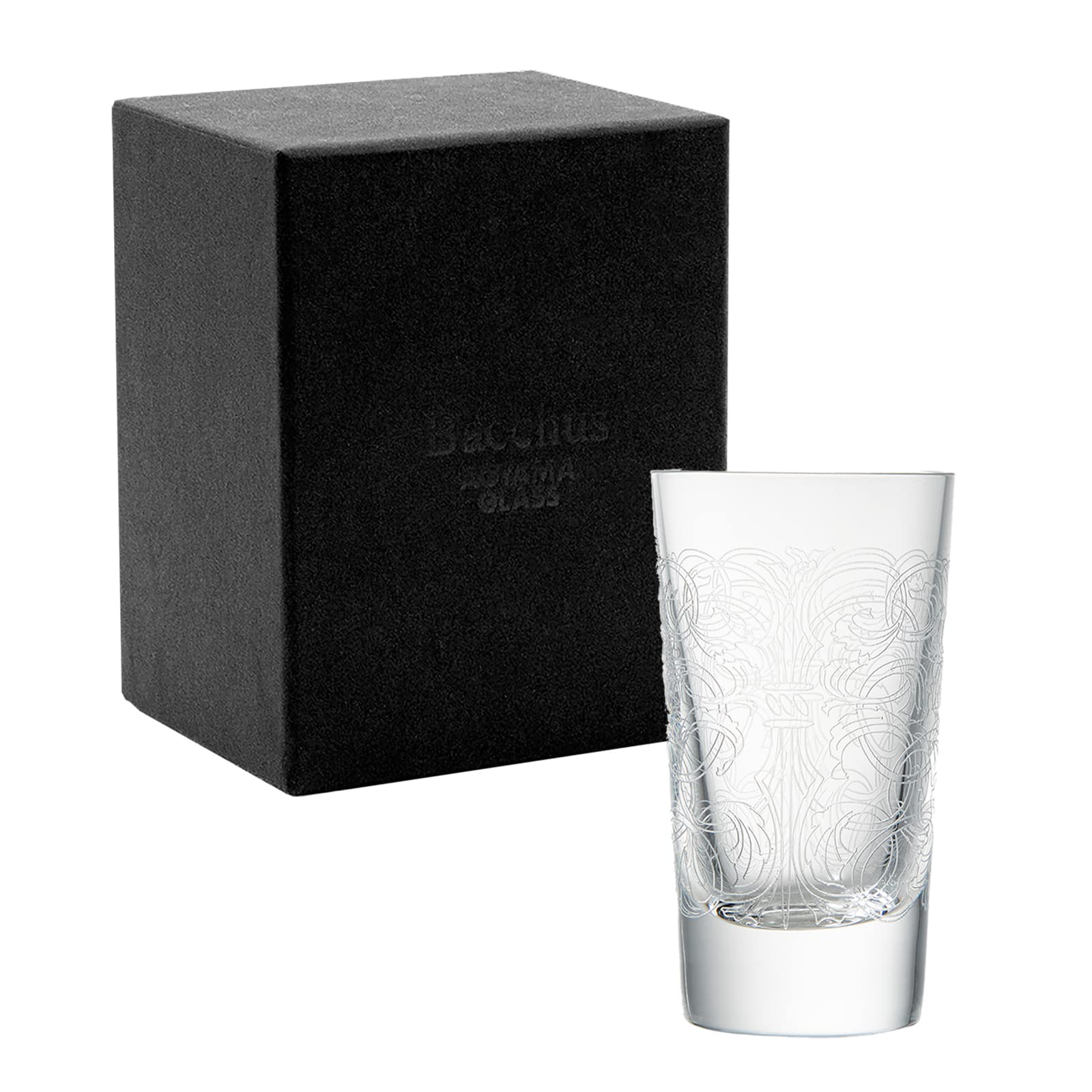 青山硝子 「バッカス Bacchus」 日本酒グラス ぐい呑み ウィスキー ダブル ショットグラス 約60ml ギフトセット箱入 父の日 プレゼント ギフト 贈り物 男性 幾何学 チェコ製 AMG-7