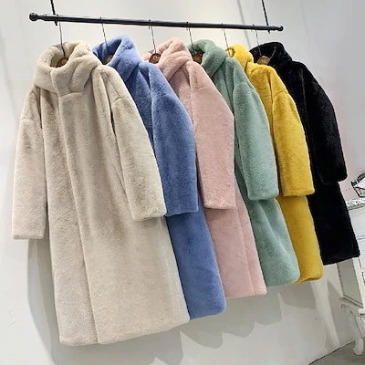 【新品登场快速出荷】ボアパーカー レデ コート AWアウター秋冬 韓国風ファッションエコファー モコモココート ふわふわ 品質良い