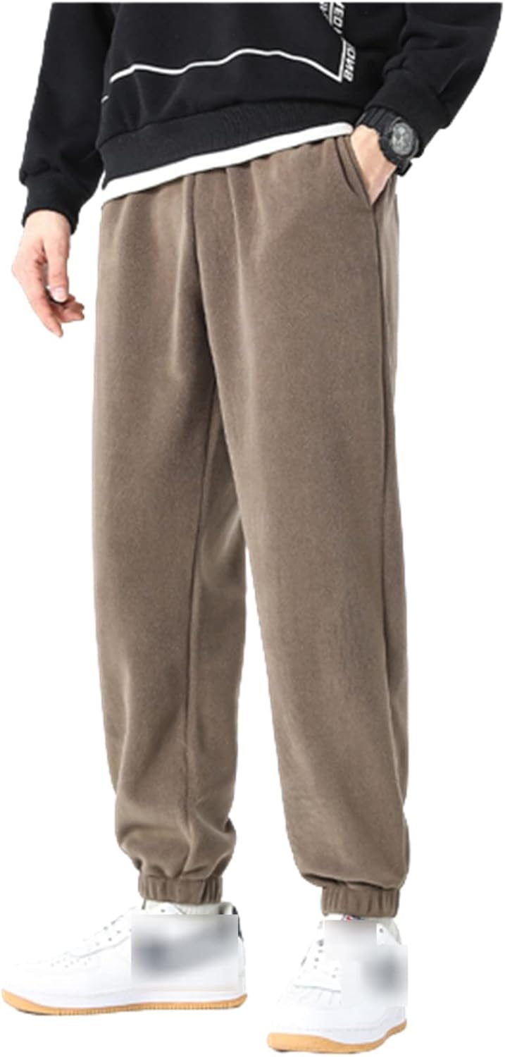 ジョガーパンツ メンズ ボアフリース 両面起毛 厚手 秋冬 カジュアル ロングパンツ カジュアル 男女兼用 スウェットパンツ 大きいサイズ パンツ 無地 ファション M-4XL 暖パ