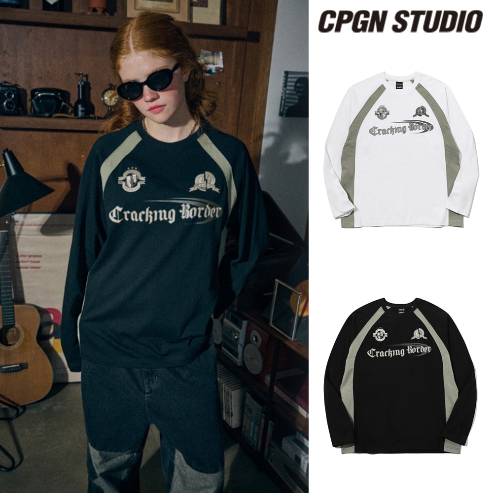 【CPGN STUDIO】 Cracking Raglan Long Sleeve