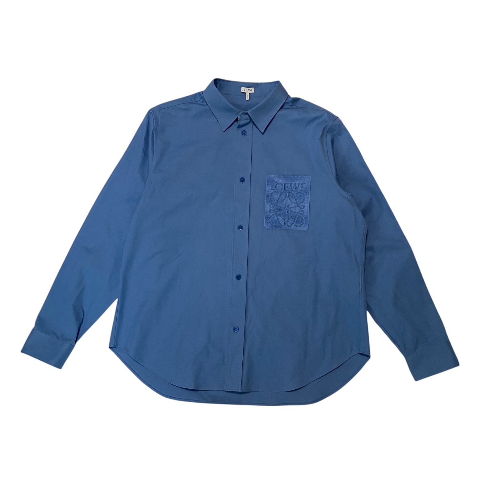 新品同様 ロエベ LOEWE ポケットロゴ シャツ H526Y05X4625SS メンズ