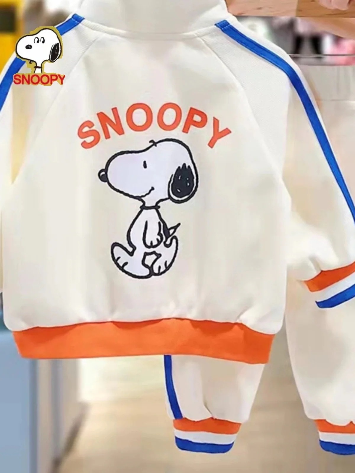 【激安本日限定】スヌーピー子供服セット春ツーピースベビーカジュアルスポーツウェア30パーセント割引