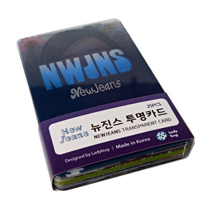 Qoo10] NewJeans 透明フォトカード 25