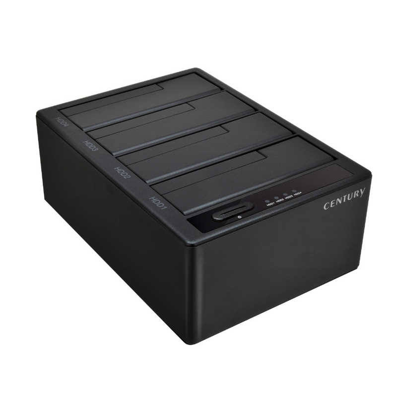 センチュリー　裸族のお立ち台 QUAD USB10G 裸族 ［3.5インチ＆2.5インチ対応 /SATA /4台］　CROS4U10G