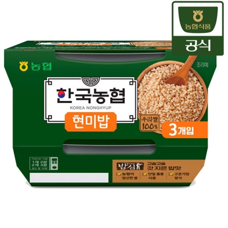 おいしい韓国農協米即席玄米ご飯 180g 24入