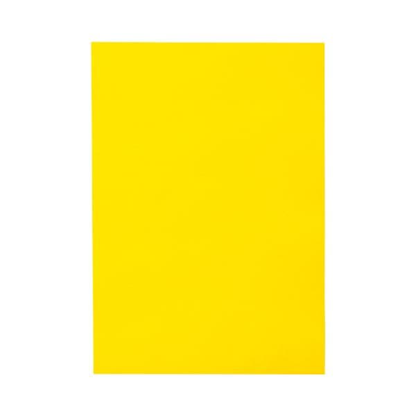 (まとめ) TANOSEE 色画用紙 八つ切 ひまわり 1パック（10枚） (×50セット)