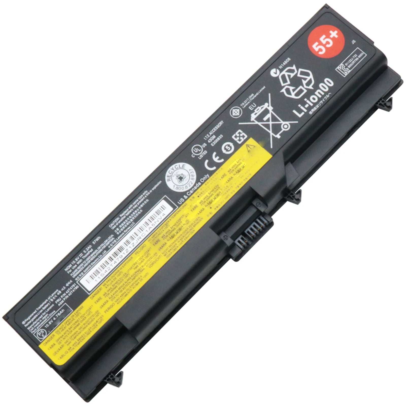 57Y4186 電池・Lenovo/ThinkPadノートパソコン互換 57Wh/5.2Ah 42T4764 42T4798 42T4803 42T4819 42T4848 42T4849 57Y41