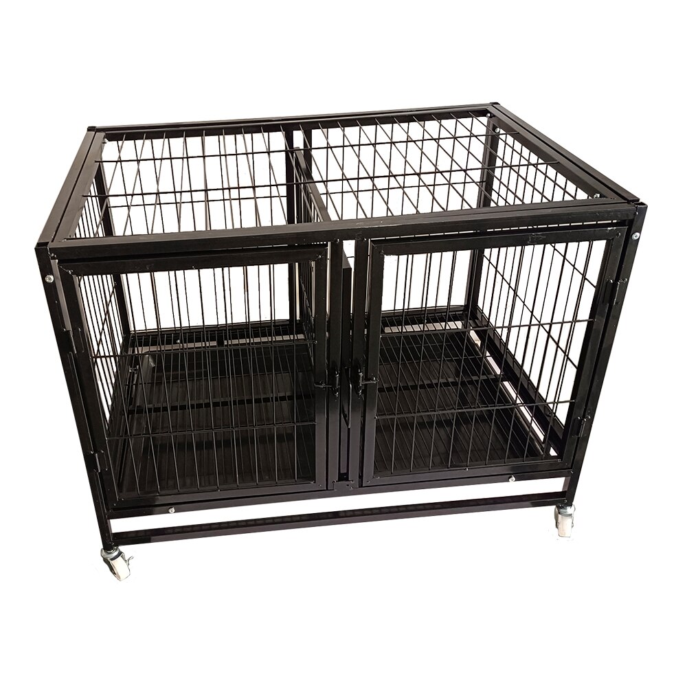 ペットケージ ペットゲージ 小型犬用 大型1段 2匹 同時飼育 キャスター付 犬小屋 ペットホテル