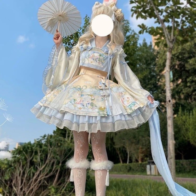 かわいいJSKチャイニーズロリータフルセット