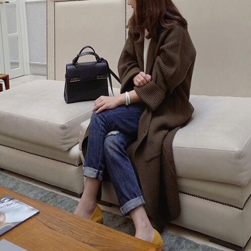 アウター コート セーター コーディガン l 長袖 ゆったり シンプル 無地 新作 秋 冬 着回し 通勤 OL 通学 学生 モテ 大きいサイズ