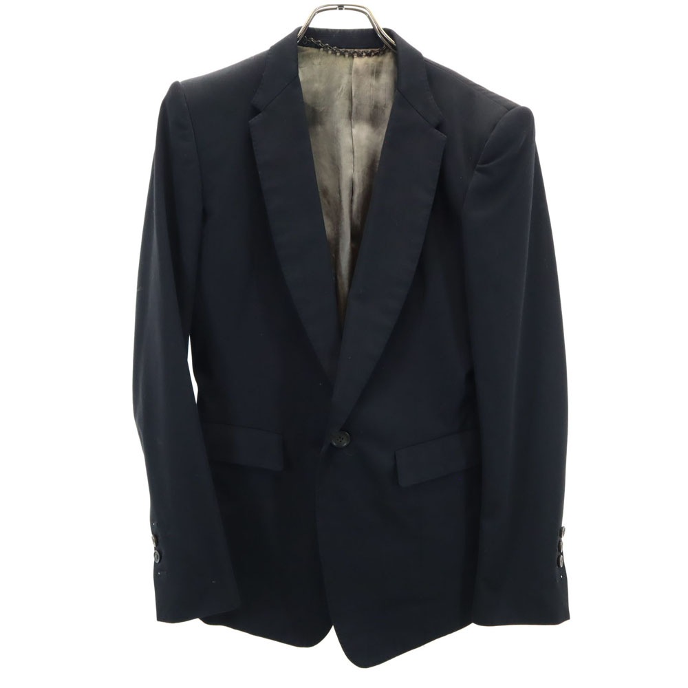 日本製 ウールブレンド テーラードジャケット 1 ブラック メンズ
