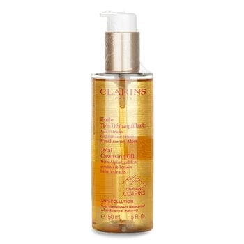 Clarins アルパイン ゴールデン ゲンチアナ＆レモンバーム エキス配合 トータル クレンジング オイル（オールウォータープルーフ メイクアップ対応）