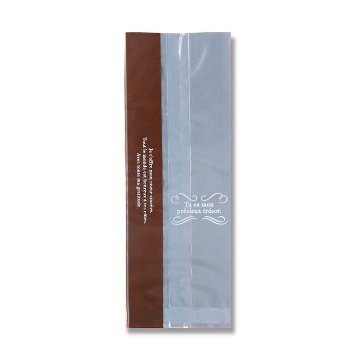 （まとめ買い）シモジマ HEIKO ポリ袋 スウィートパック トレゾア 7.5+6x20 100枚 幅75x高200mm（マチ60mm） 006727001 [x3セット]