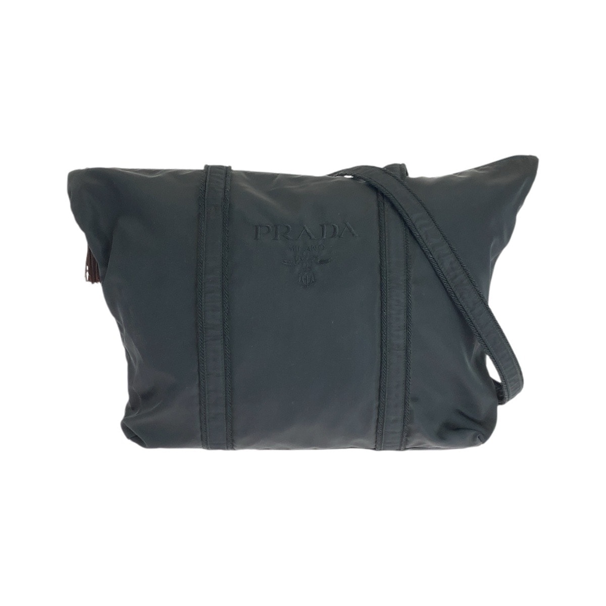 テスート ロゴ刺繍 ブラック 黒 ゴールド金具 ナイロン トートバッグ ショルダーバッグ レディース 500850