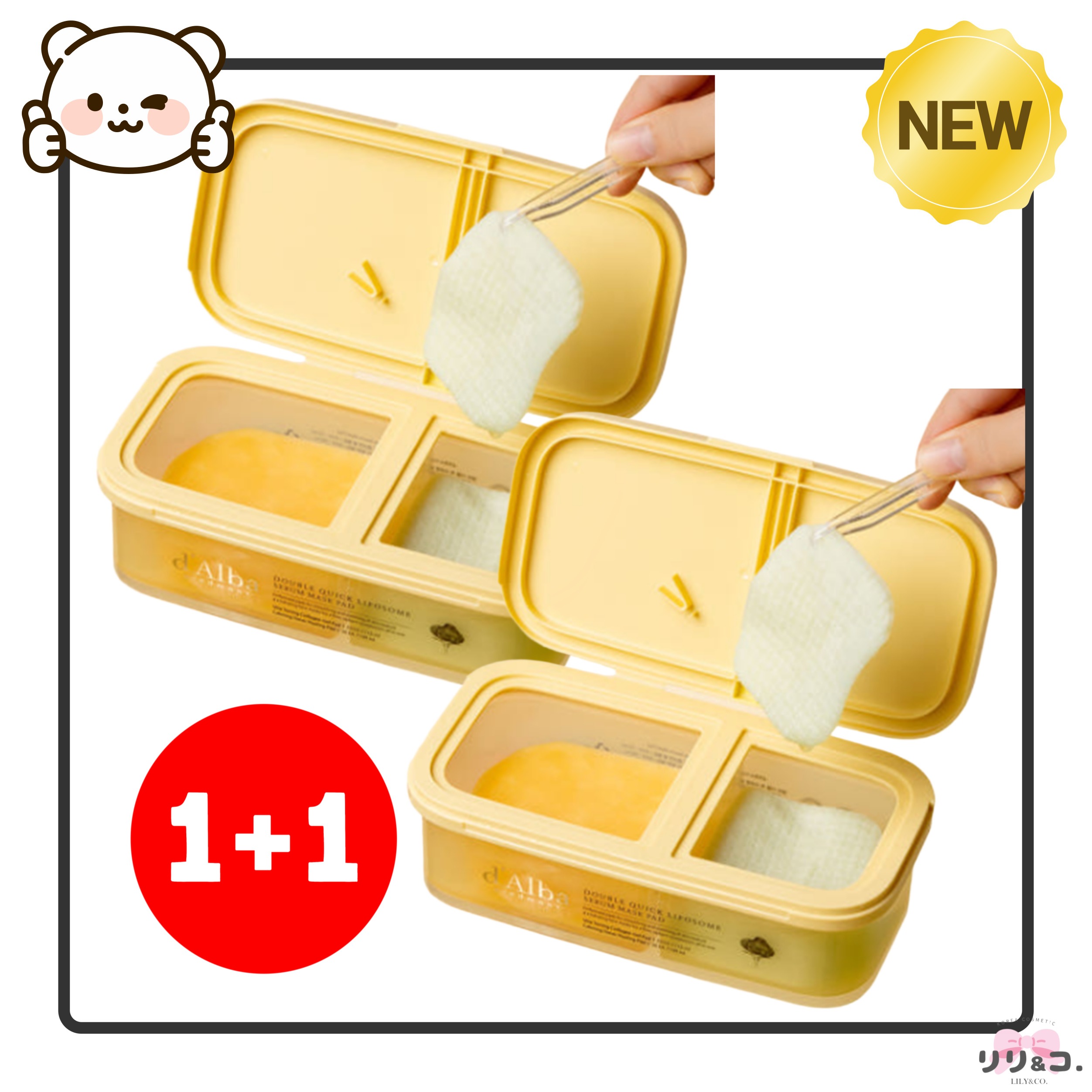 [NEW 1+1セット] リポソームカーミング＆コラーゲン Wケア パッド100枚 ×2個 赤ら顔 赤み 鎮静 パック 開き毛穴 スキンケア エイジングケア 韓国スキンケアセット インナードライ ス