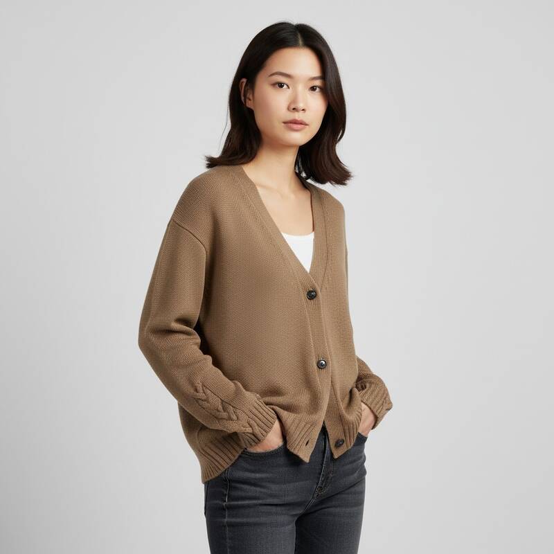 [ラヴェルッソ] FW24 レディース ルーカス コットン カーディガン LUKAS 002
