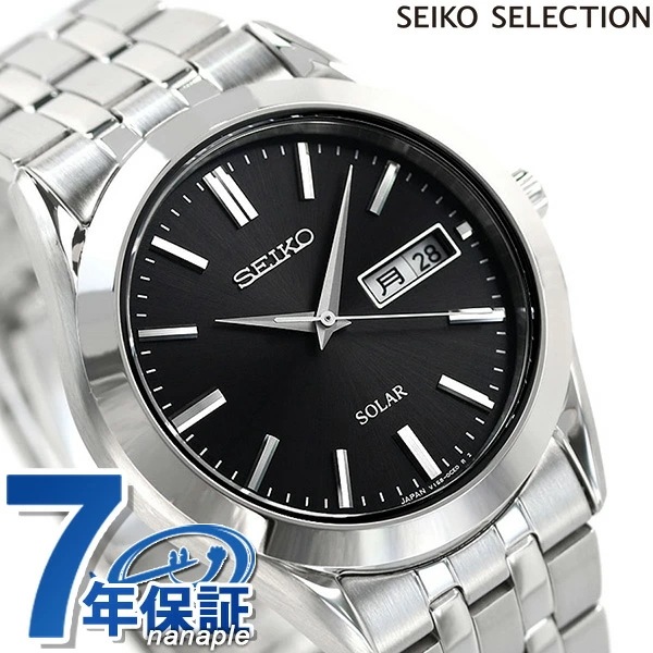 クリスマスファッション SEIKO SBPX083 メンズ ソーラー スピリット セイコー SPIRIT ブラック 腕時計 メンズ腕時計