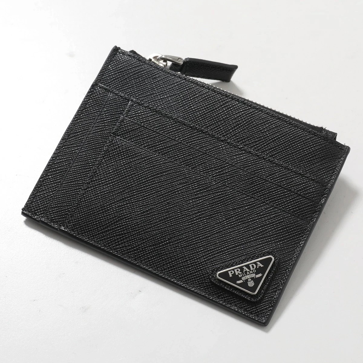 PRADA プラダ コインケース 2MC067 QHH メンズ サフィアーノレザー トライアングルロゴ カードケース フラグメントケース F0002/NERO
