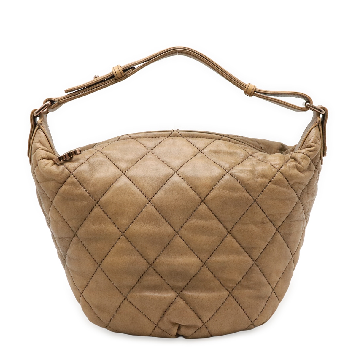 ワイルドステッチ ココマーク ショルダーバッグ ワンショルダー セミショルダー レザー ベージュ