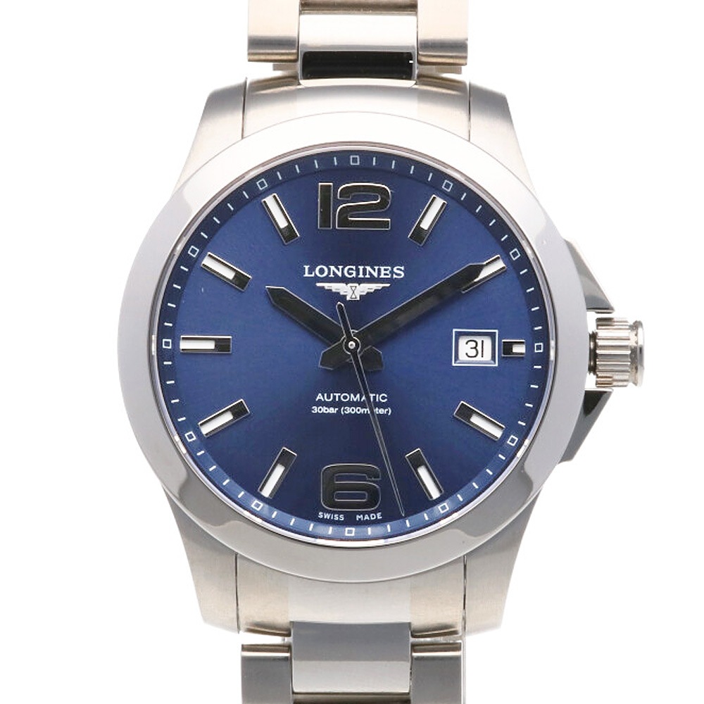 売れ筋新商品 コンクエスト 中古 メンズ L3.676.4 ステンレススチール 腕時計 腕時計