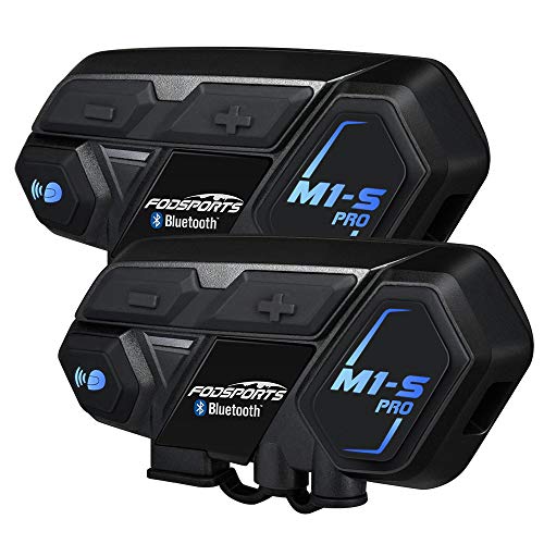 FODSPORTS バイク インカム 最大8人同時通話 強い互換性 連続使用20時間 日本語案内 Bluetooth4.1 いんかむ マルチデバイス接続 ヘッドセット ユニバーサル機能
