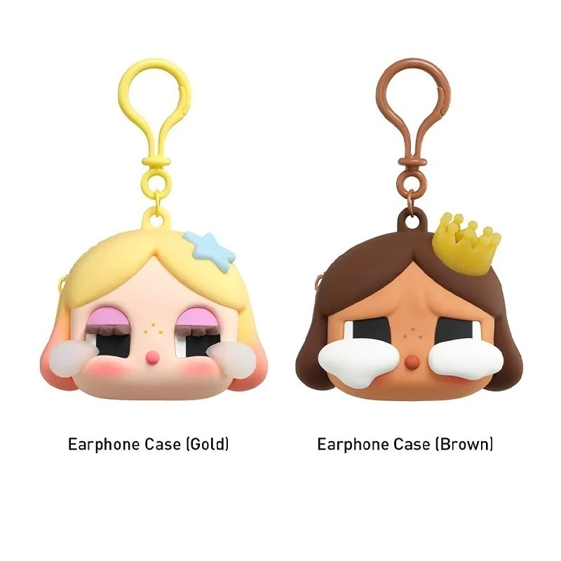 公式正規品POP MART CRYBABY SHINY Earphone Case シリーズ イヤホンケース ヘッドホン収納ボックス 収納袋 小銭入れ ヘッドホン充電ケーブル収納ボックス