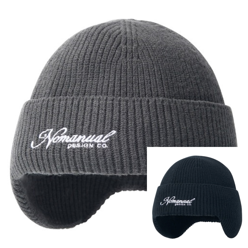 【NOMANUAL】 NM EARFLAP BEANIE : 2COLORS