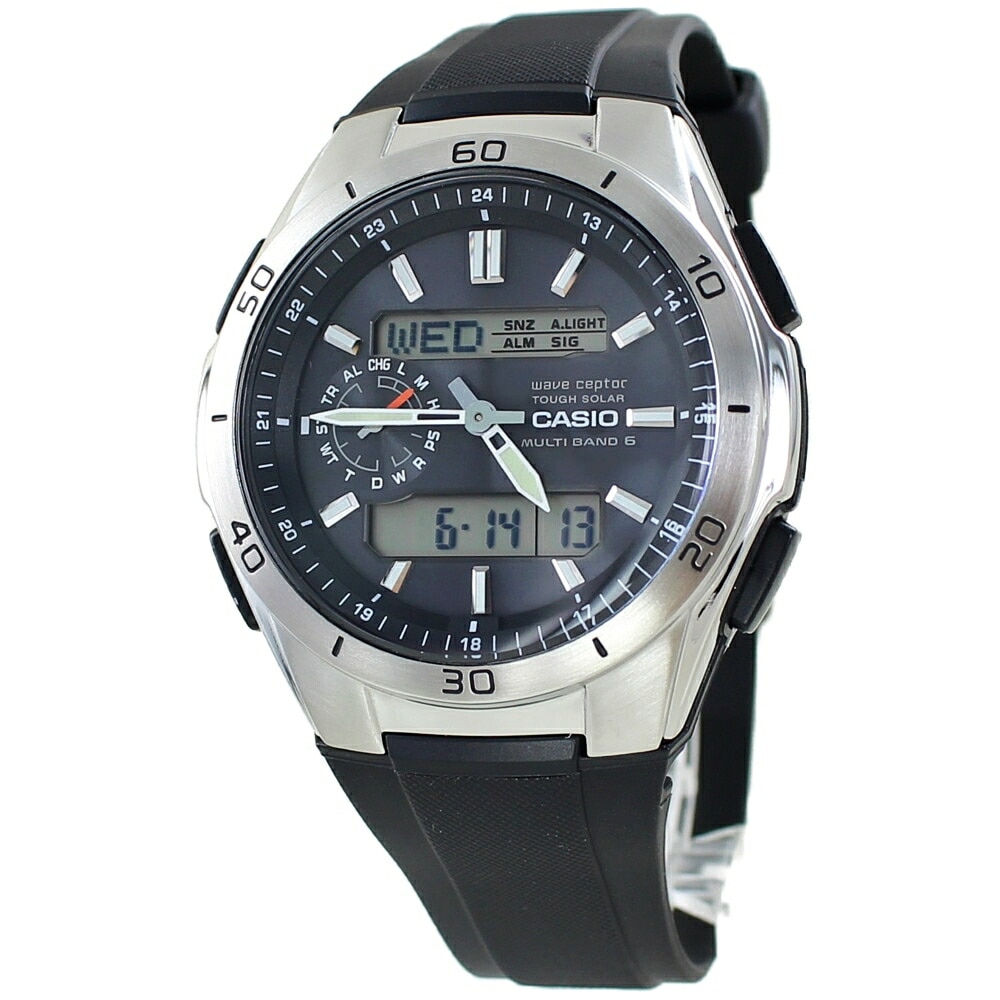 ソーラー 腕時計 手表 カシオ ウェーブセプター メンズ 電波腕時計 おすすめ 見やすい 文字盤 レジャー用 海外旅行 防水 釣り アウトドア キャンプ 試験 受験 仕事用 普段使い 男性 プレゼント