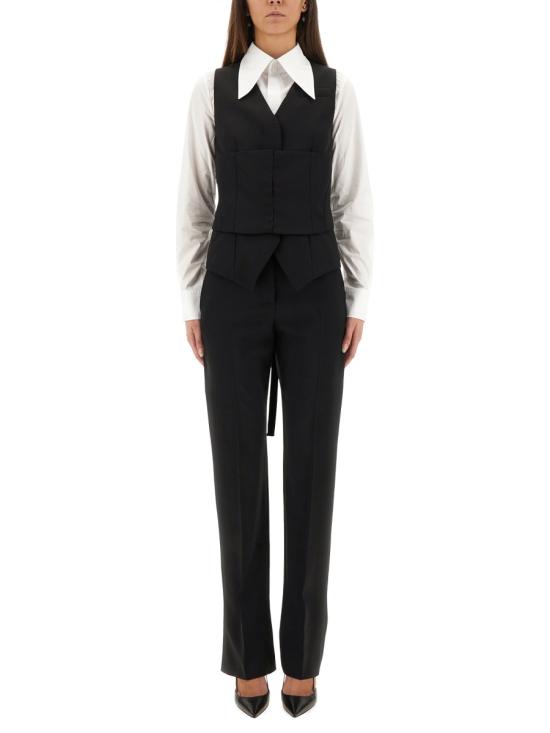 ALEXANDER MCQUEEN Women Vests 849644 QJAAC1000 BLACK