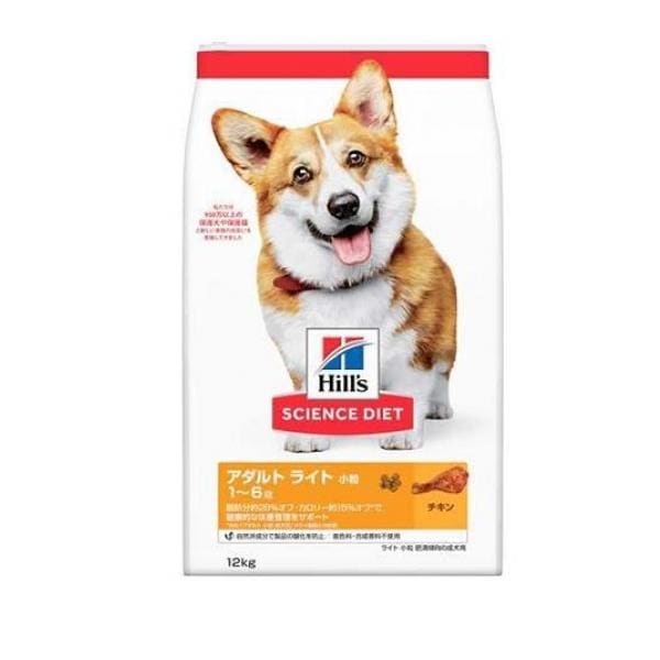ヒルズ サイエンス・ダイエット アダルト ライト1～6歳 小粒 肥満傾向の成犬用 チキン 12kg