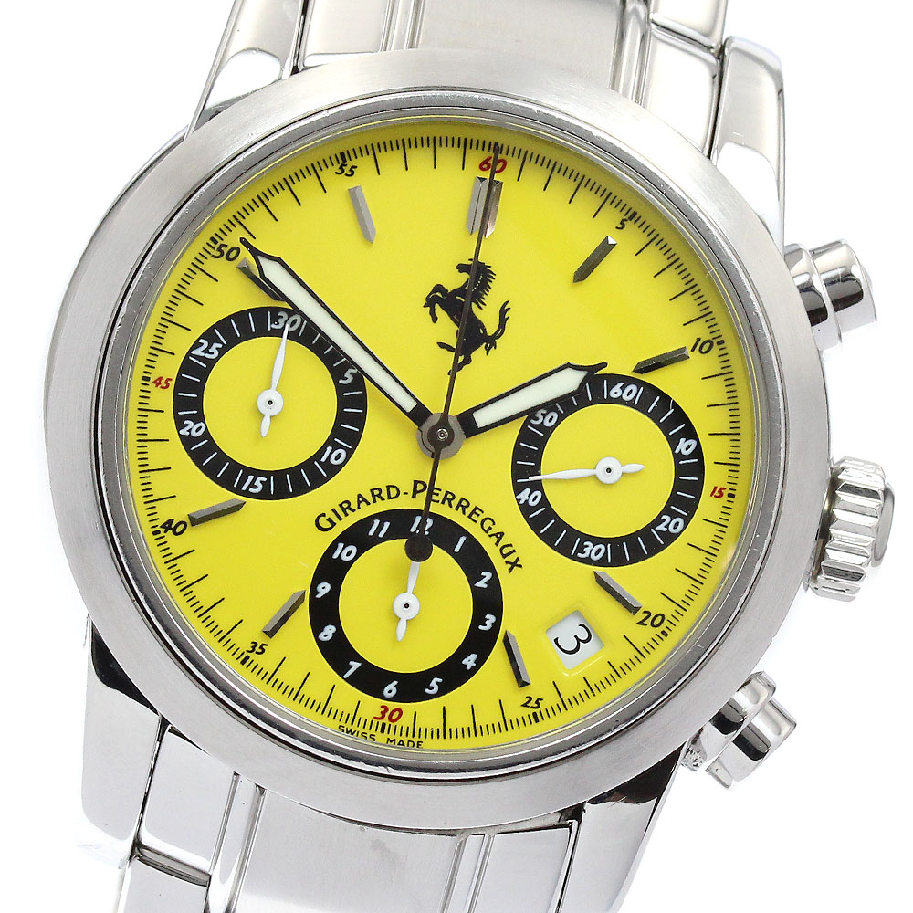 ジラール・ペルゴ GIRARD PERREGAUX 8020 フェラーリ クロノグラフ 自動巻き メンズ _893570【中古】