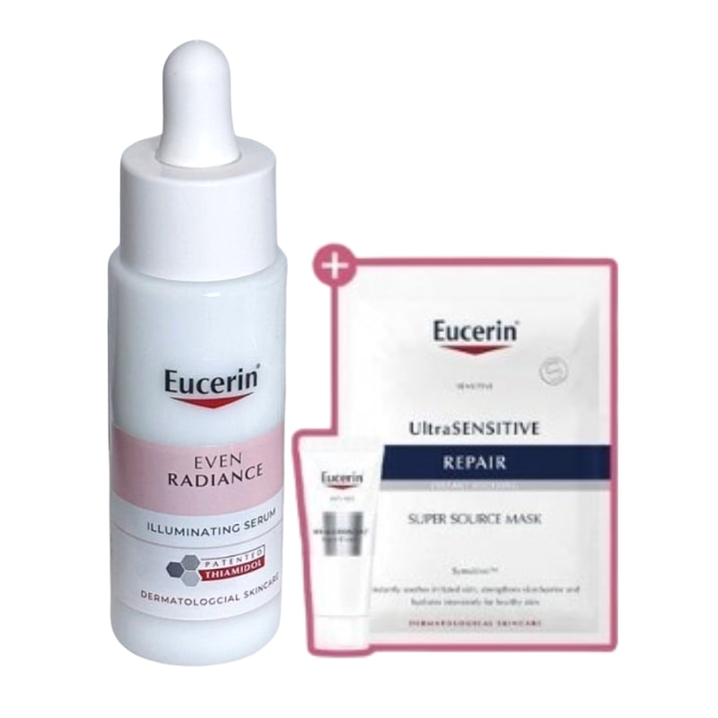 【ティアミドール配合／くすみクリアケア】 イーブンラディアンス イルミネイティングセラム 30ml + ナイトクリーム7ml + シートマスク付き／トーンアップ美容液／韓国スキンケア